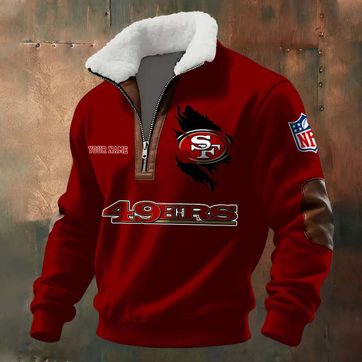 NFL x SF Fur Collar Sweatshirt V1 NAK