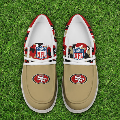 NFL x SF Personalized Canvas Loafer Shoes HLP