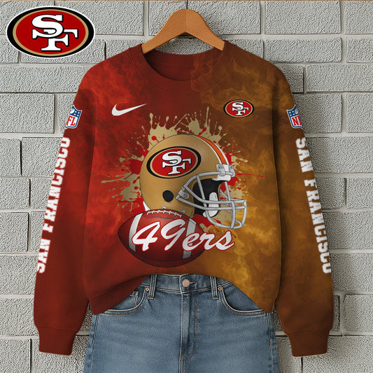 NFL x SF Premium 3D Printed Long Sleeve Sweatshirt HLP 271025