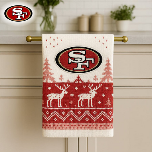 NFL x SF Premium NFL Christmas Kitchen Towel V1 NAK