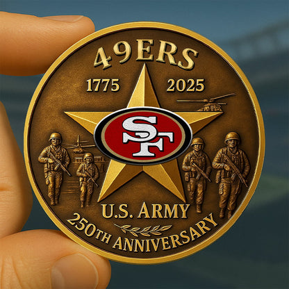 NFL X SF Premium U.S Army Anniversary Coin HLP