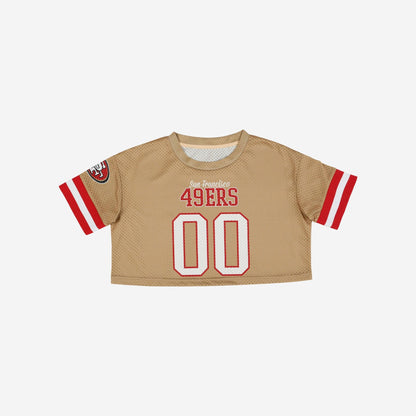 NFL x SF Womens Gameday Custom Number Mesh Crop Top HLP