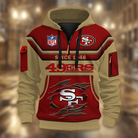 NFL x SF49 Multicolor Zip Hoodie Shirt DDT CTND