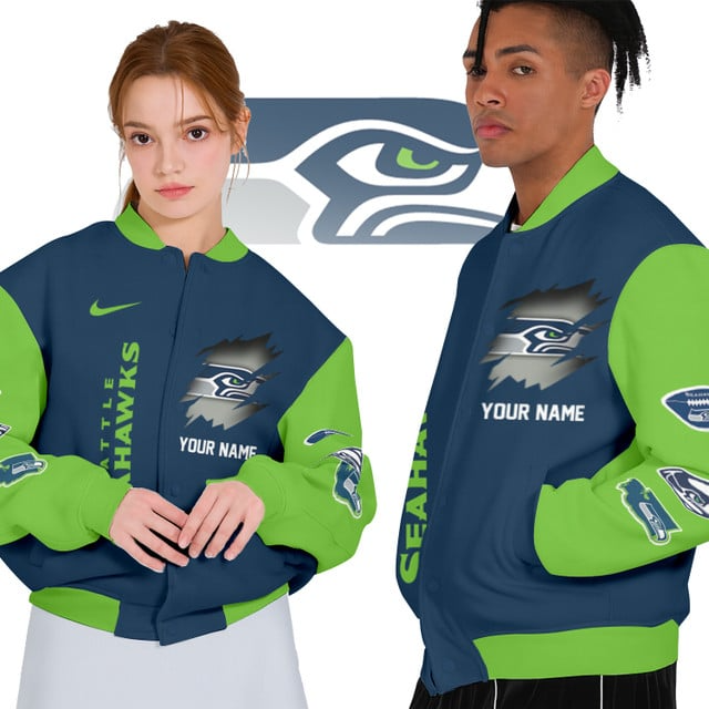 NFL x SS Personalized Custom Baseball Jacket V1 NAK