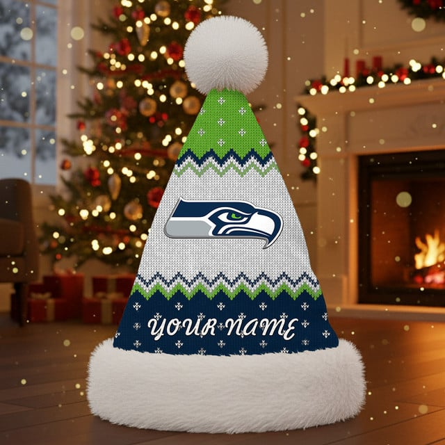 NFL x SS Personalized Santa Hat Christmas Gift For Fan V1 NAK