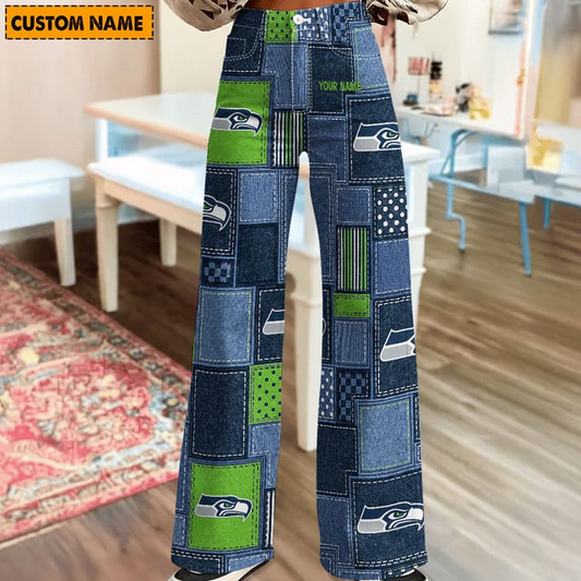 NFL x SS Personalized Women Jeans Trousers For Fan V1 NAK NHT