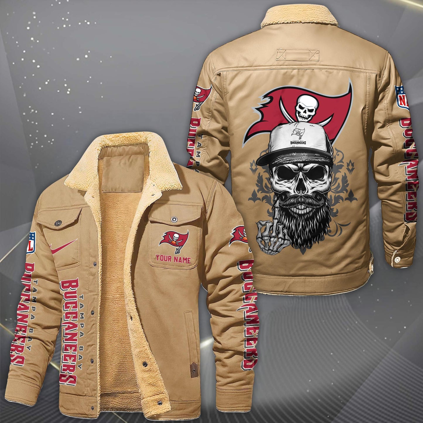 NFL x TB Fleece Lined Cargo Jacket HLP