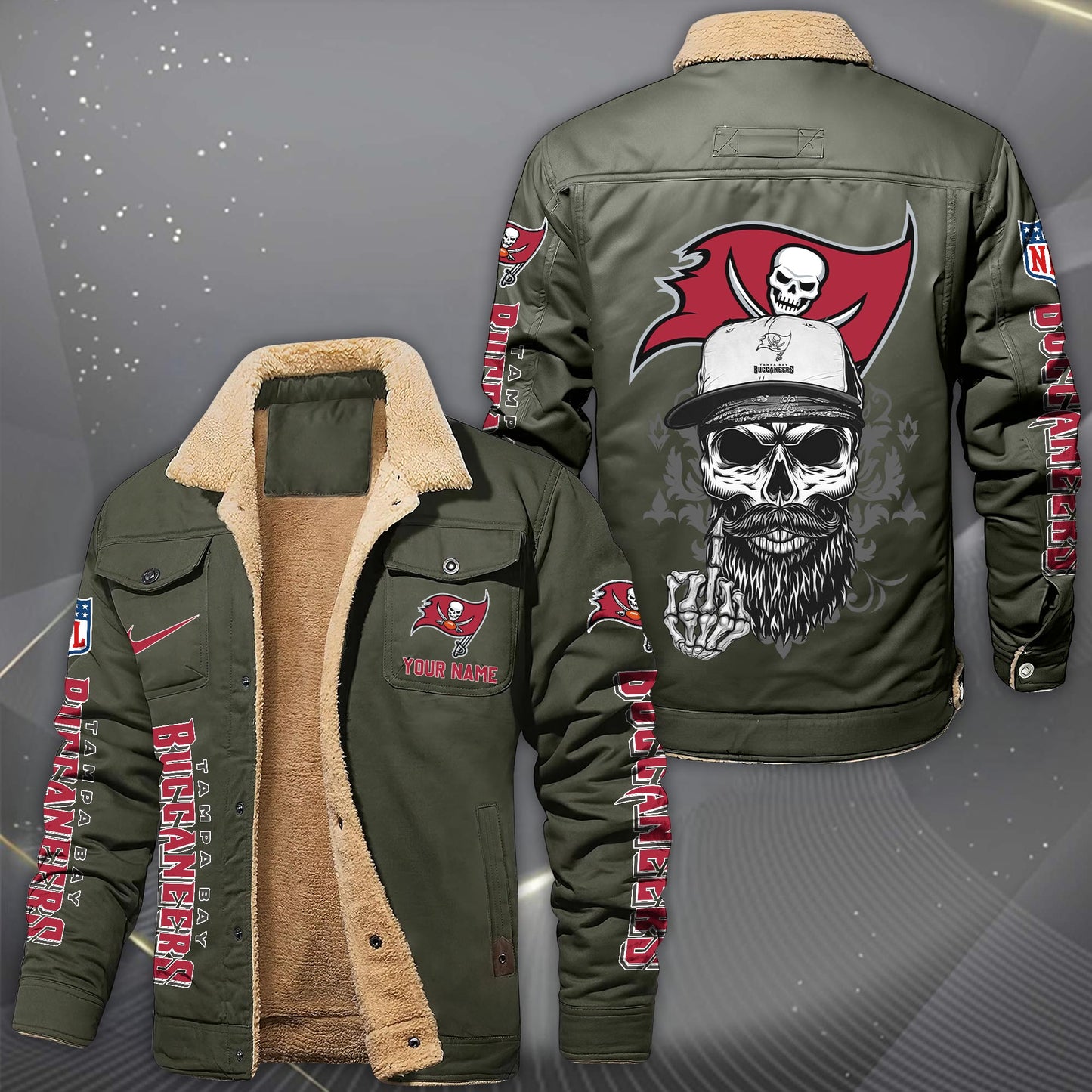 NFL x TB Fleece Lined Cargo Jacket HLP