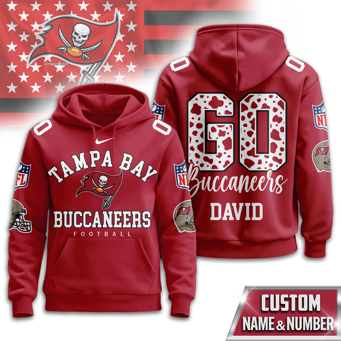 NFL x TB Go Personalized Hoodie HLP