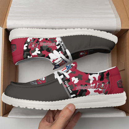 NFL x TB Personalized Canvas Loafer Shoes HLP