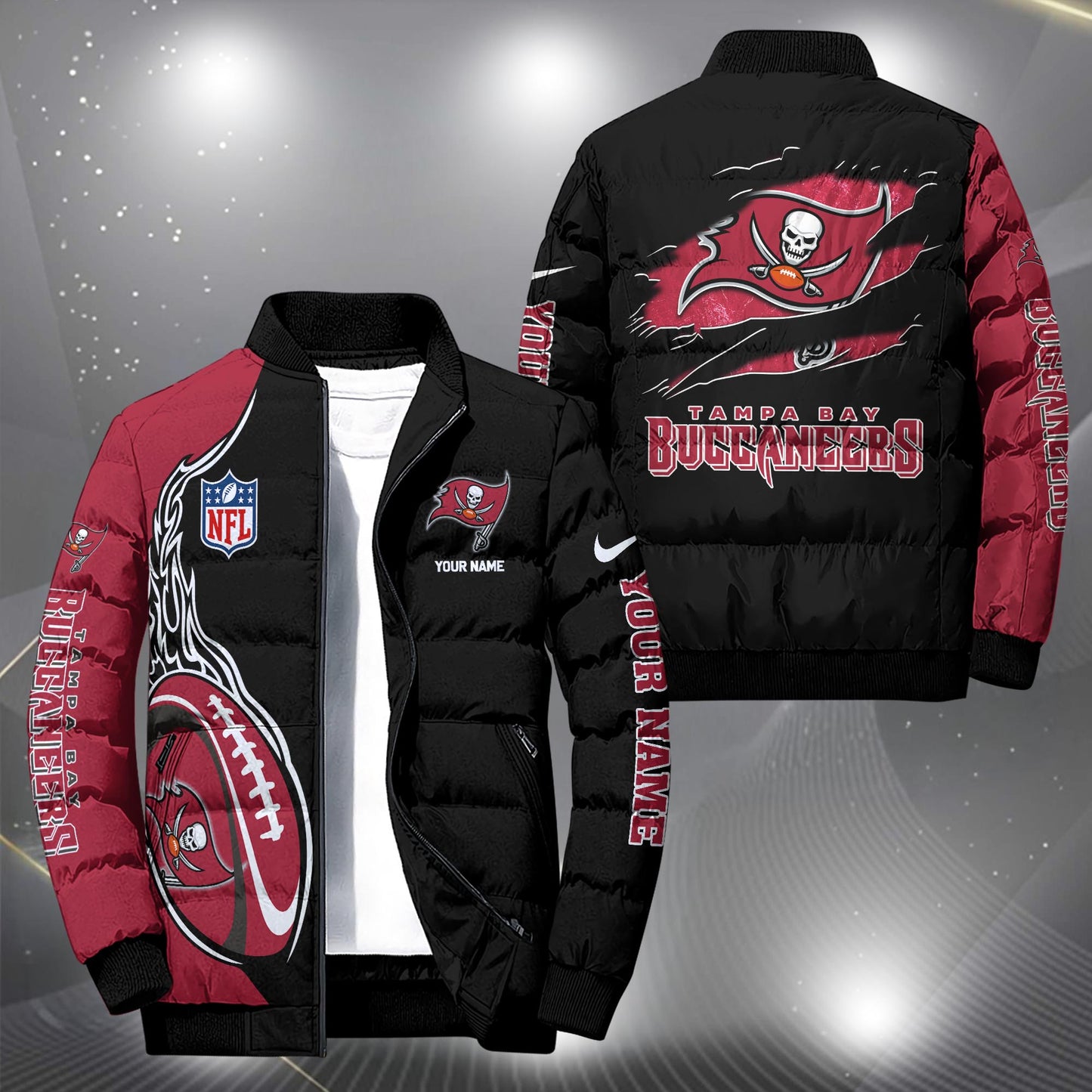 NFL x TB Personalized Puffer Jacket HLP