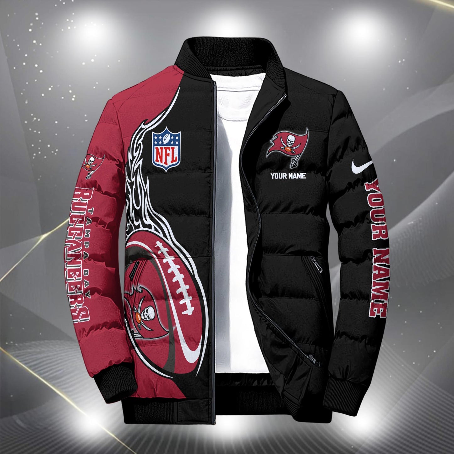 NFL x TB Personalized Puffer Jacket HLP