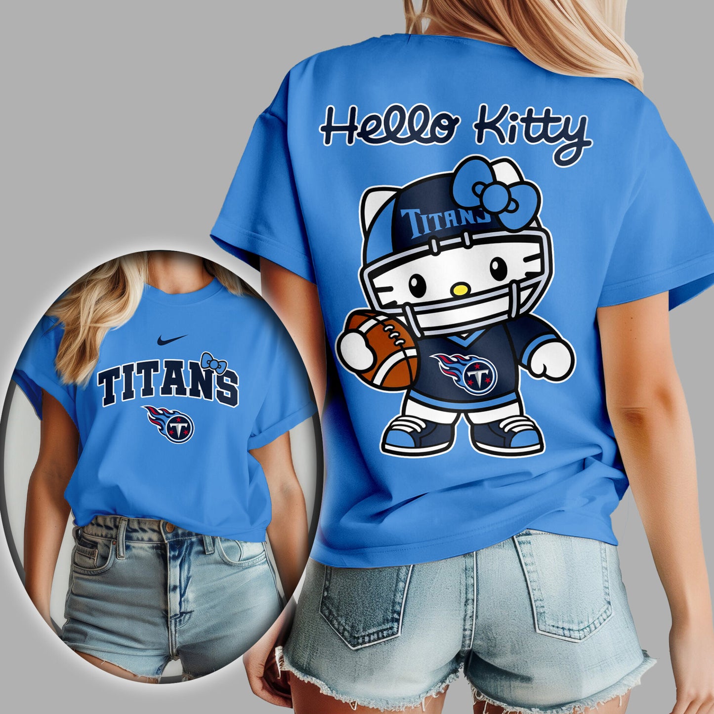 NFL x TEN Hello Kitty Premium 3D Shirt HLP