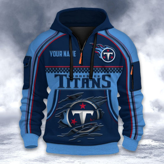 NFL x TEN Personalized Half-zip Hoodie HLP