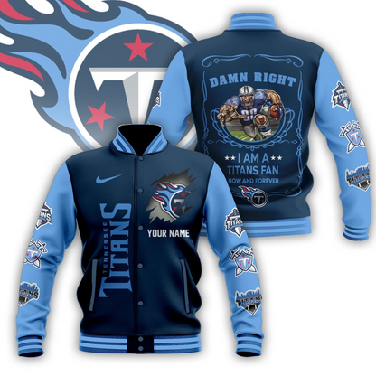 NFL x TT Personalized Custom Baseball Jacket V1 NAK