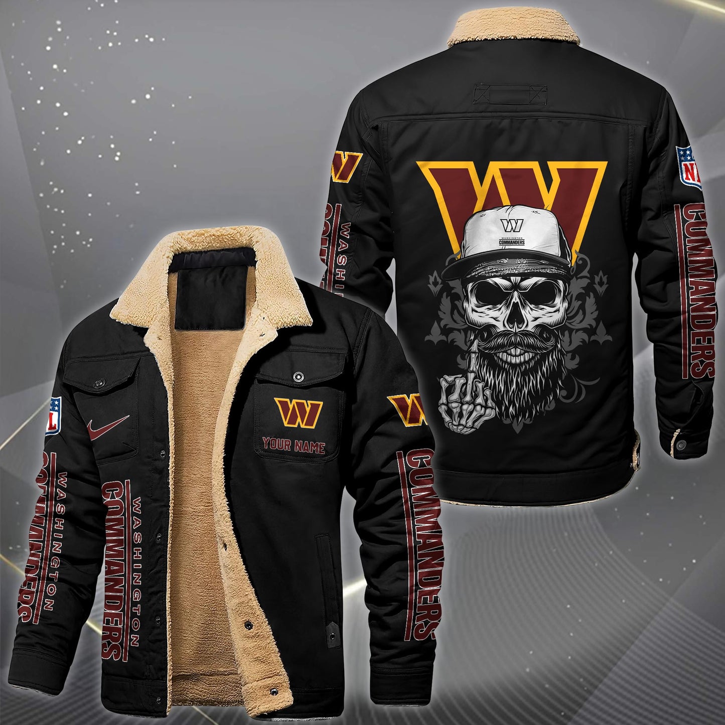 NFL x WAS Fleece Lined Cargo Jacket HLP