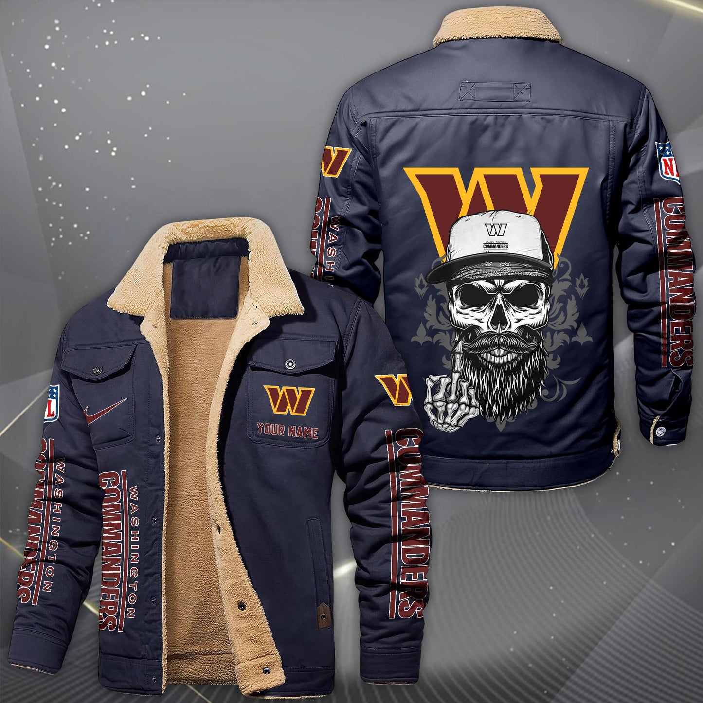 NFL x WAS Fleece Lined Cargo Jacket HLP