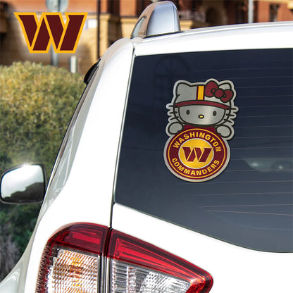 NFL x WAS Hello Kitty Car Badge Sticker HLP