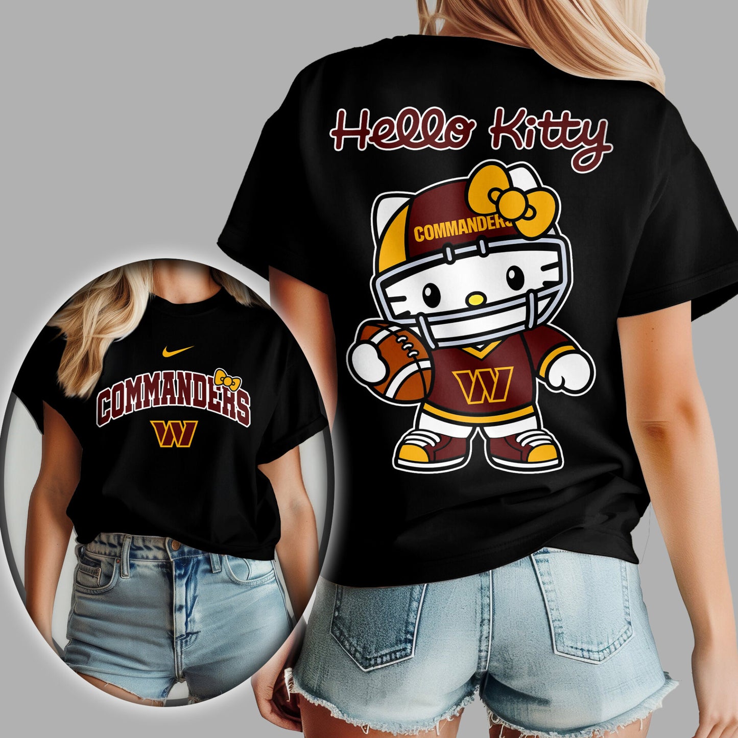 NFL x WAS Hello Kitty Premium 3D Shirt HLP