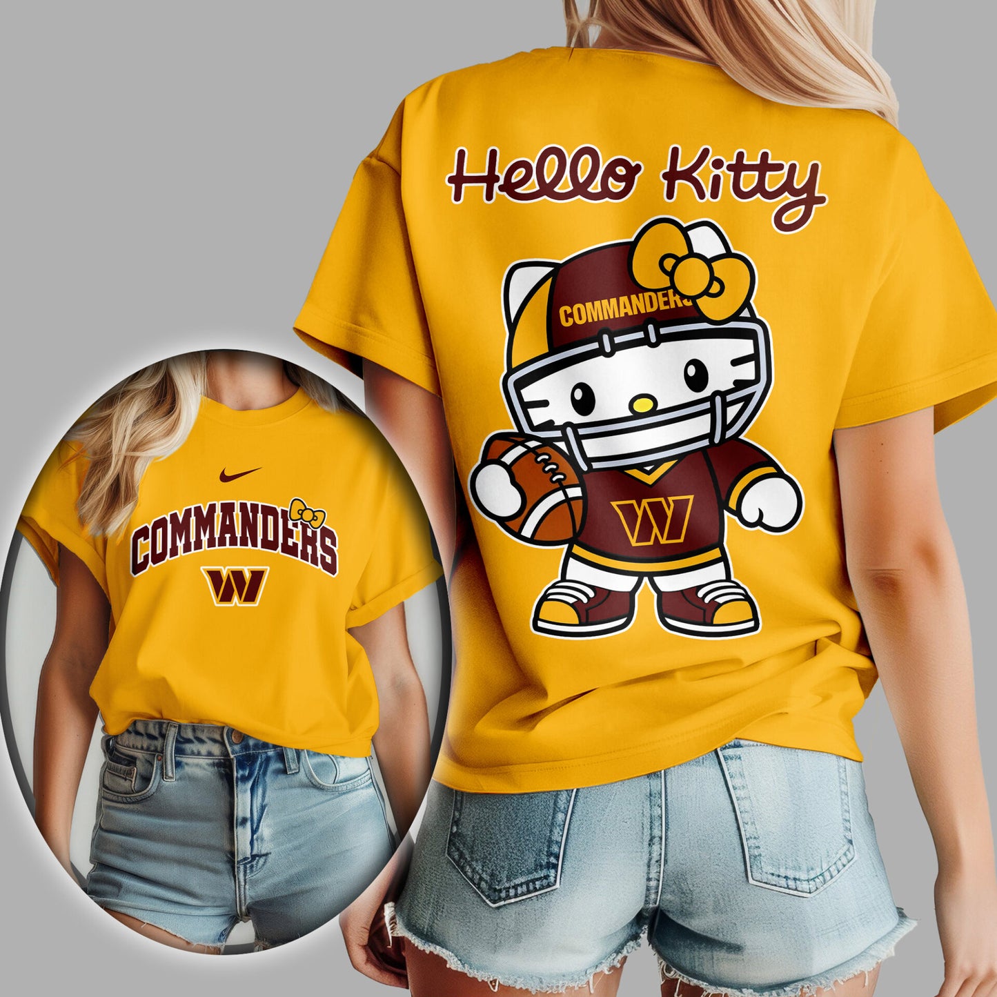 NFL x WAS Hello Kitty Premium 3D Shirt HLP