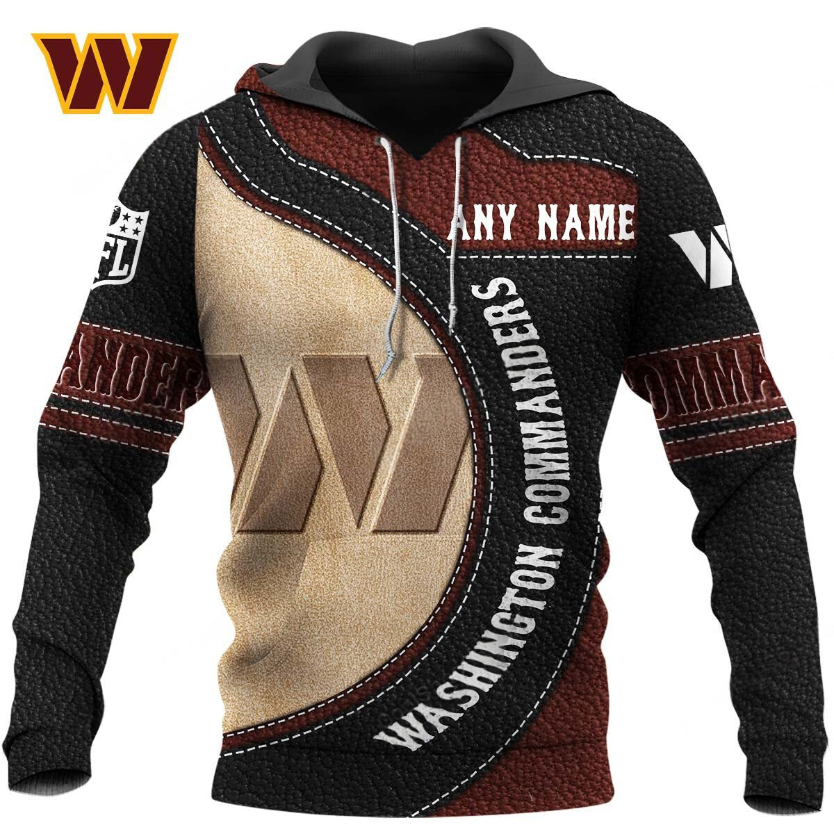 NFL x WAS Leather Pride Personalized Hoodie HLP