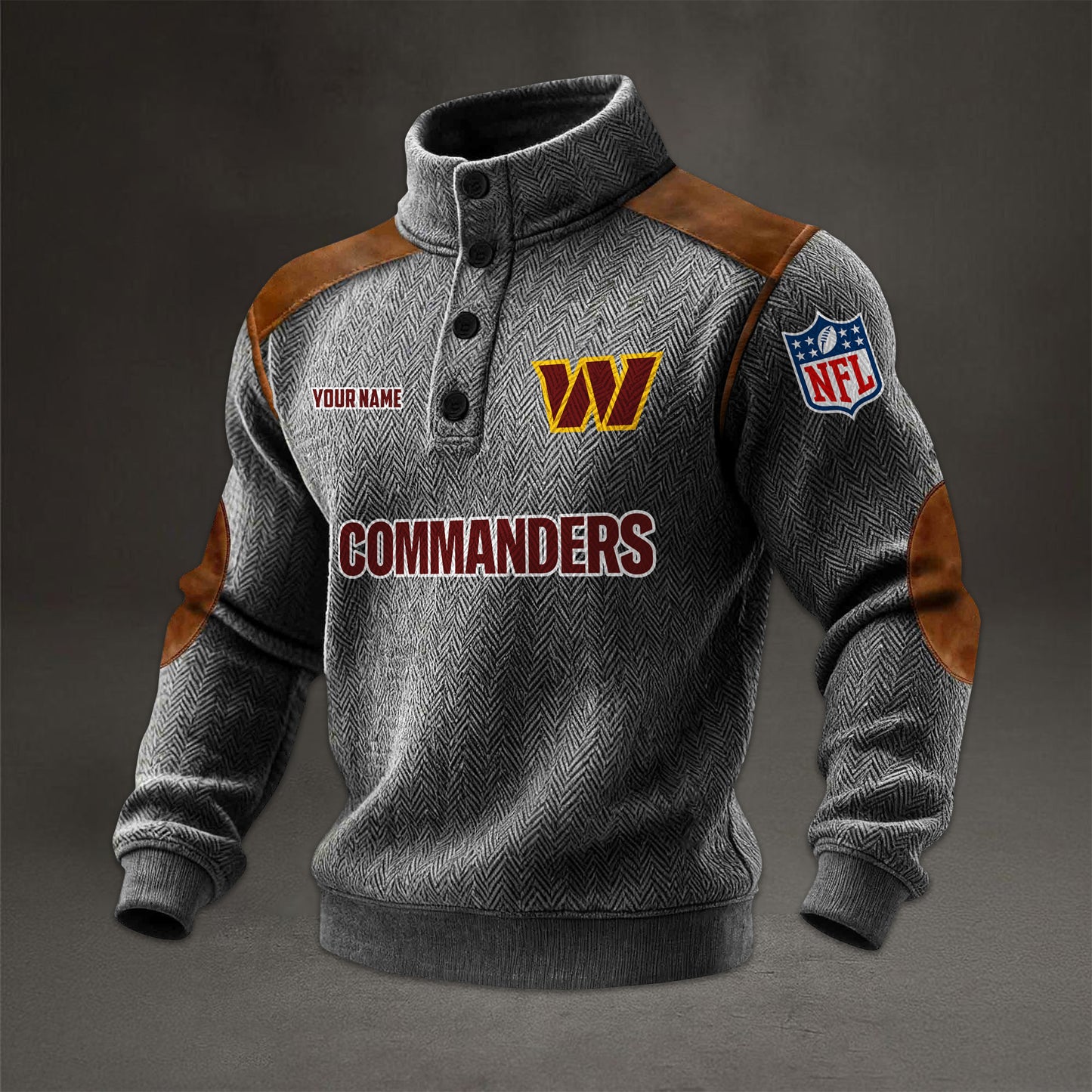 NFL x WAS Men stand-up collar sweatshirt V1 NAK NHM