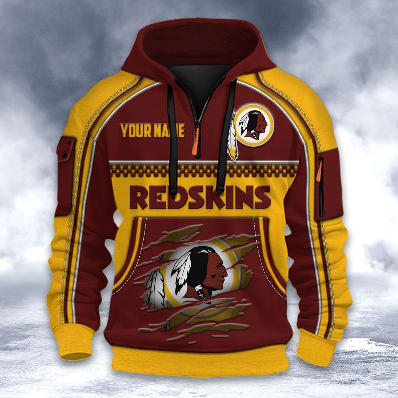 NFL x WAS Personalized Half-zip Hoodie HLP