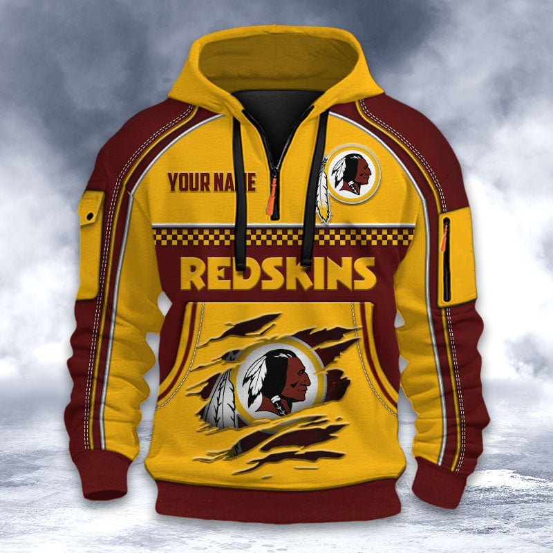 NFL x WAS Personalized Half-zip Hoodie HLP