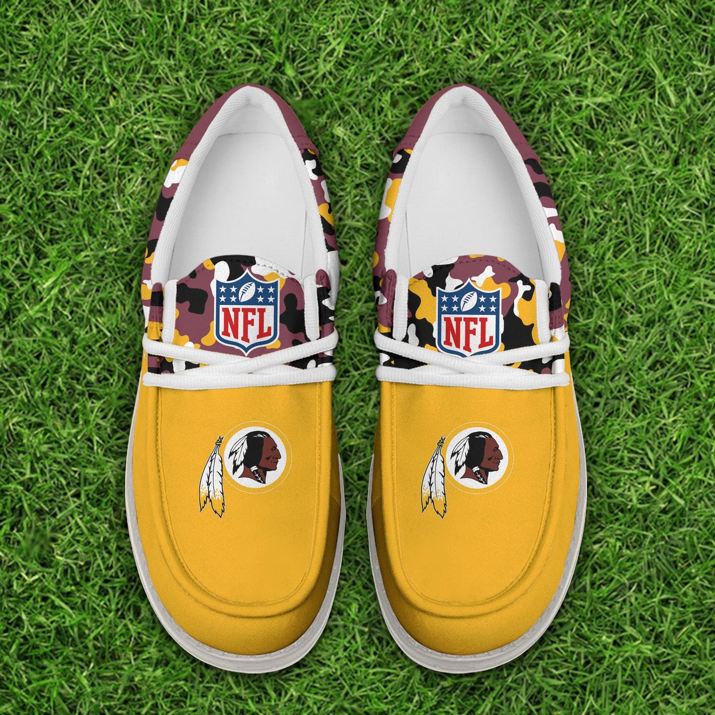 NFL x WAS RED  Personalized Canvas Loafer Shoes HLP