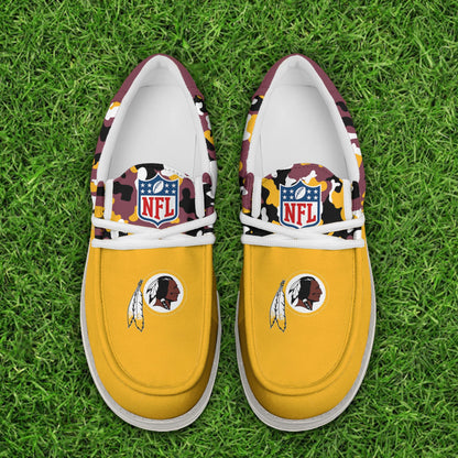 NFL x WAS RED  Personalized Canvas Loafer Shoes HLP