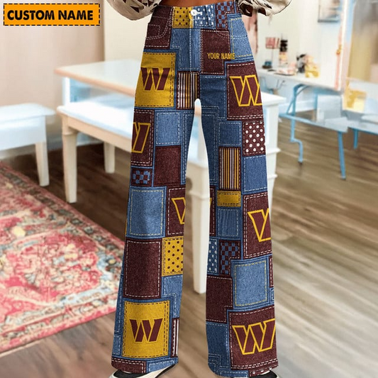 NFL x WC Personalized Women Jeans Trousers For Fan V1 NAK NHT