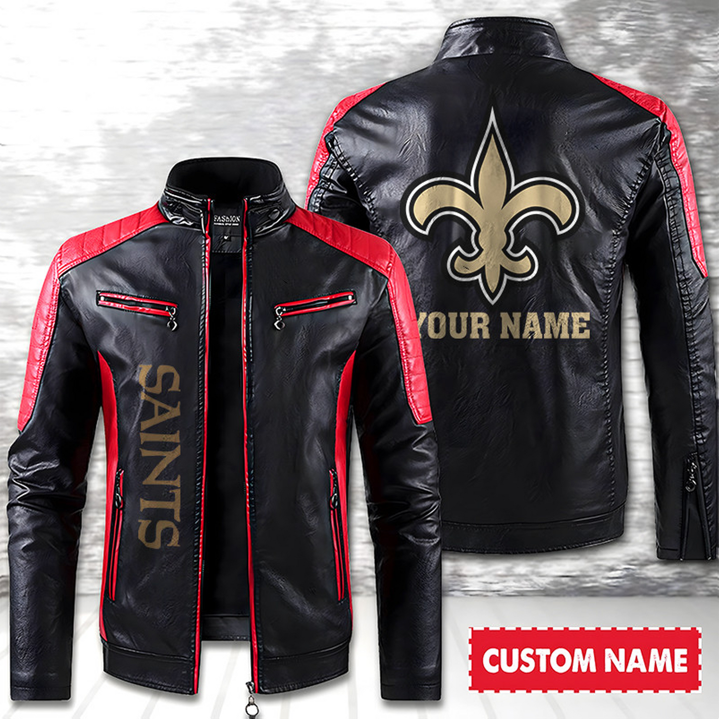 NO American Football Men Leather Jacket Custom Any Name Gifts DatND DVT
