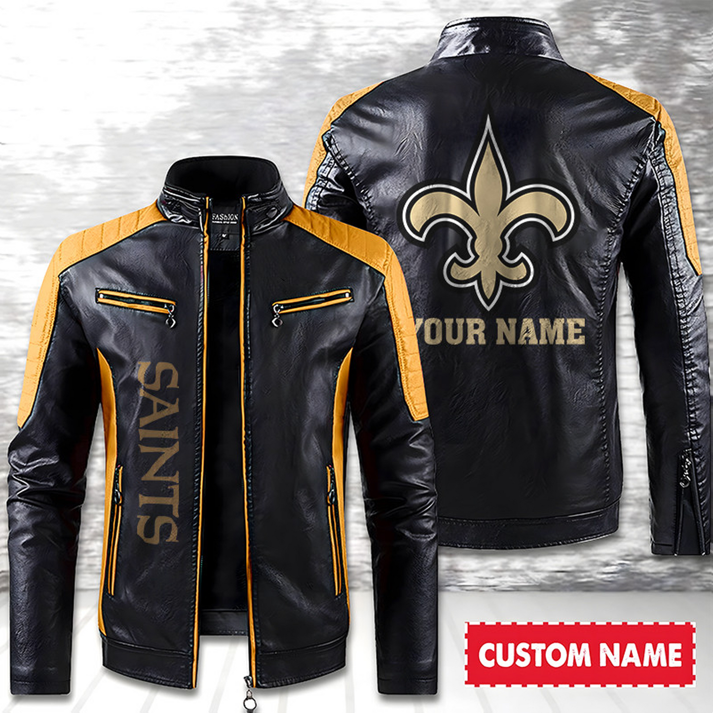 NO American Football Men Leather Jacket Custom Any Name Gifts DatND DVT