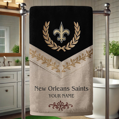 NO Football New Bath Towel Custom Name DATND TANTD
