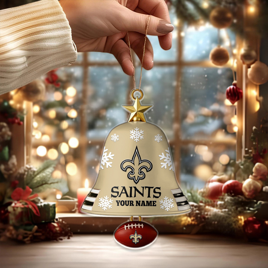 NO X NFL Christmas Bell Ornament Custom Any Name Gifts NAK THUONGNH