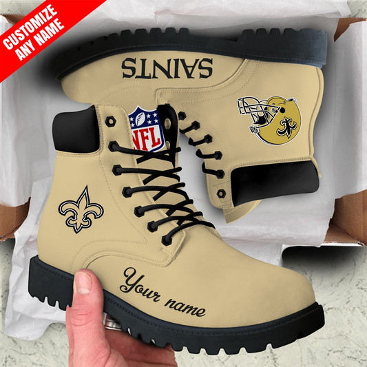 NO x NFL Custom Leather Boots DATND TANTD
