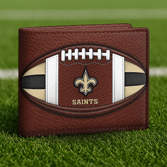 NO x NFL Football Men Special Brown Wallet DATND TANTD