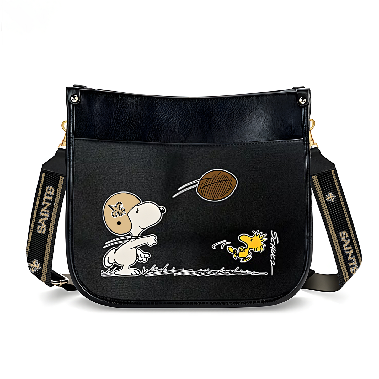 NO x NFL Peanuts Snoopy Football Shoulder Bag DatND ThuongNH