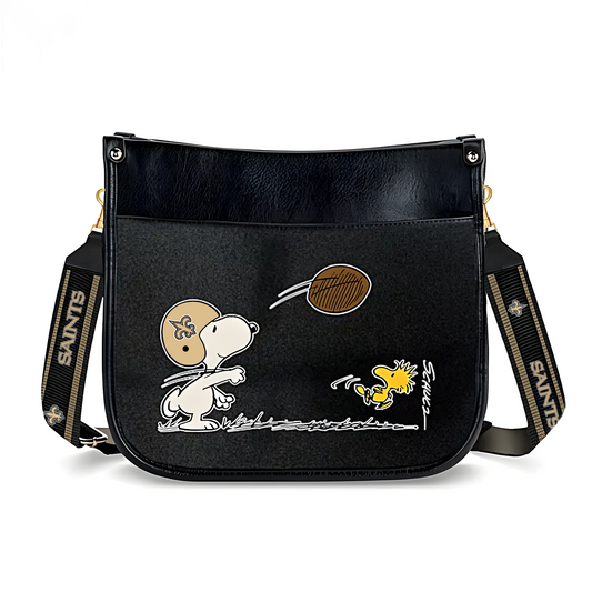NO x NFL Peanuts Snoopy Football Shoulder Bag DatND ThuongNH