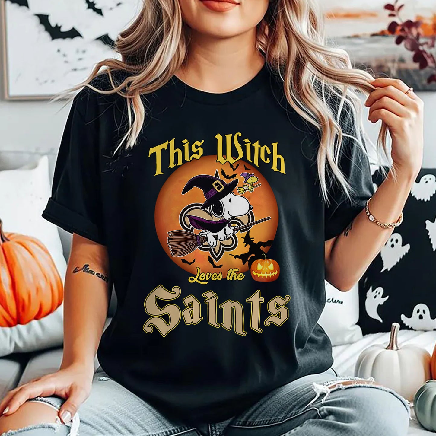 NO x NFL This Witch Snoopy Love This 2D Shirt DatND DVT