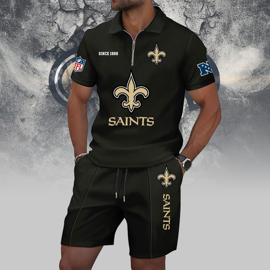NO x NFL Zip Polo Set DATND TANTD