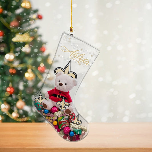 NOS Christmas NFL Personalized Acrylic Ornament For Fan DDTNTL