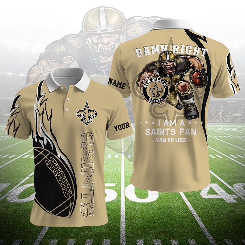 NOS NFL Team Mascot Polo Shirt DDT NTL