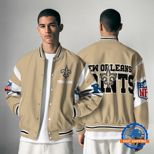 NOS NFL Varsity Jacket Custom Name For Fans DDT NTL