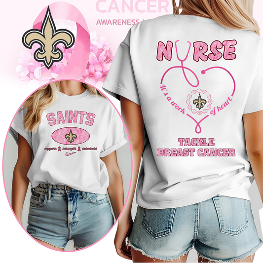 NOS Nurse Tackle Breast Cancer 3D Shirt DDT CTND