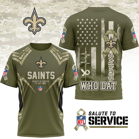 NOS Premium NFL Salute to Service Camo 3D Shirt DDT CTND