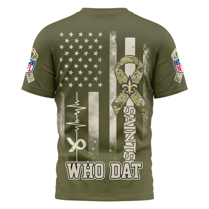 NOS Premium NFL Salute to Service Camo 3D Shirt DDT CTND
