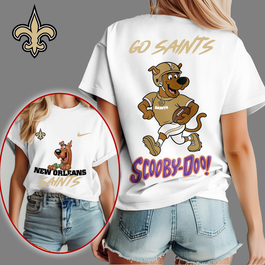 NOS Premium NFL Scooby-Doo Fan Women‘s Shirt DDT CTND