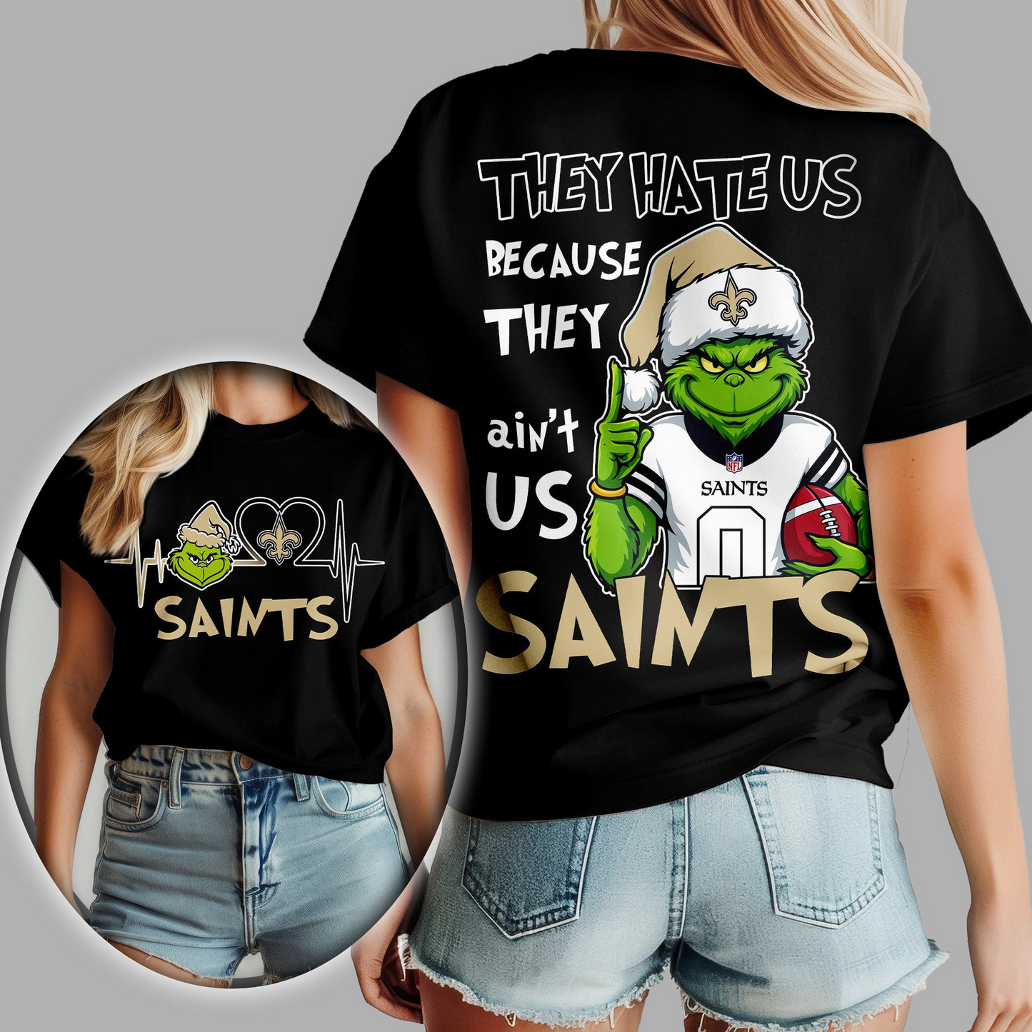 NOS Premium NFL They Hate Us Woman Shirt DDT CTND