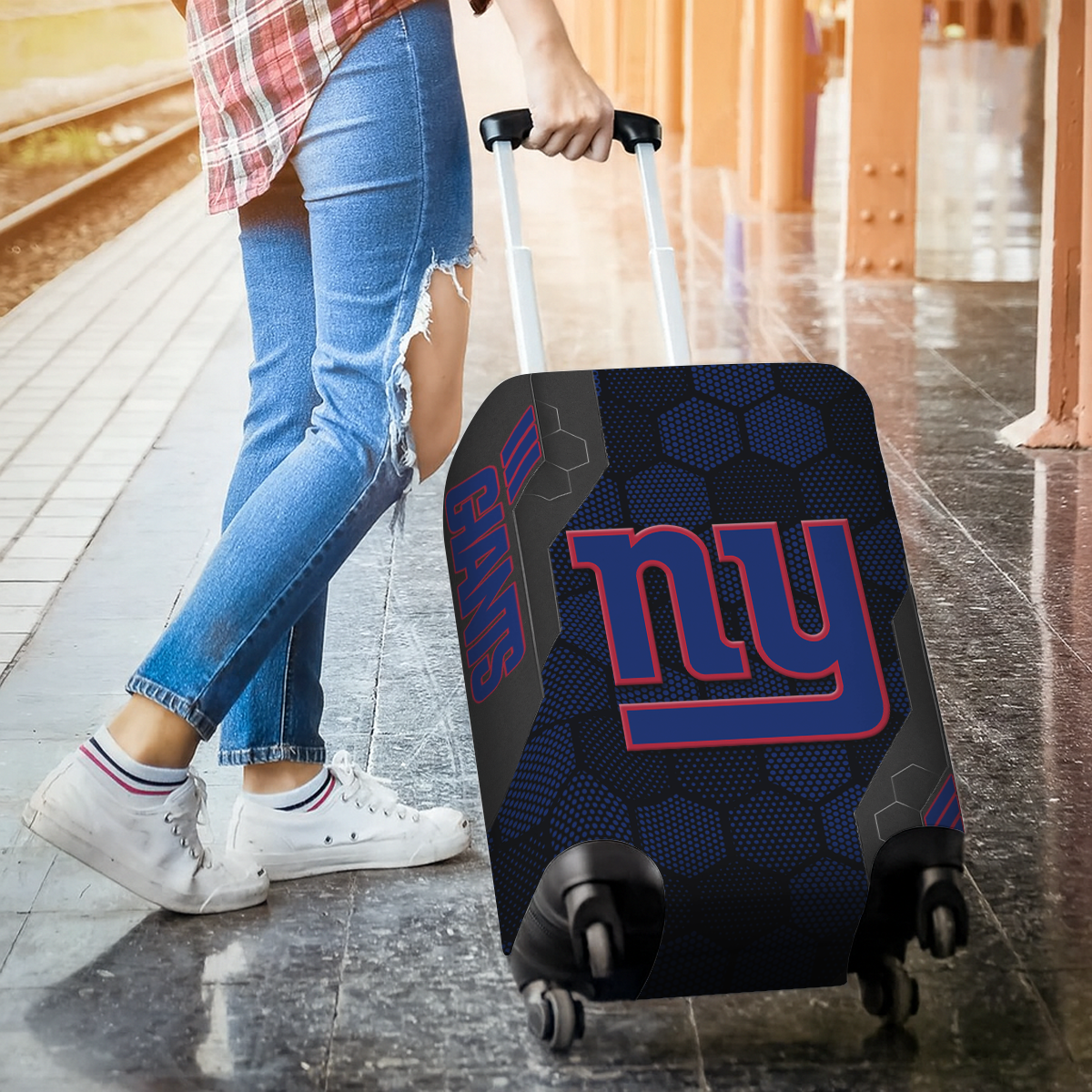 NYG NFL V3 Luggage Cover Suitcase Protector DDT NTL